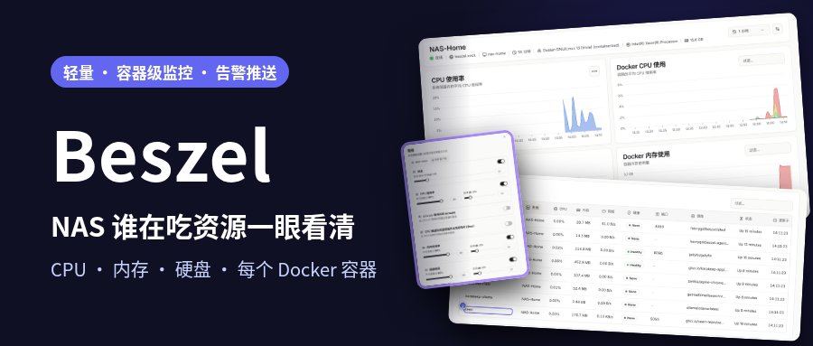 NAS 半夜卡死都不知道为什么?一个项目帮你监控每个容器的占用:Beszel