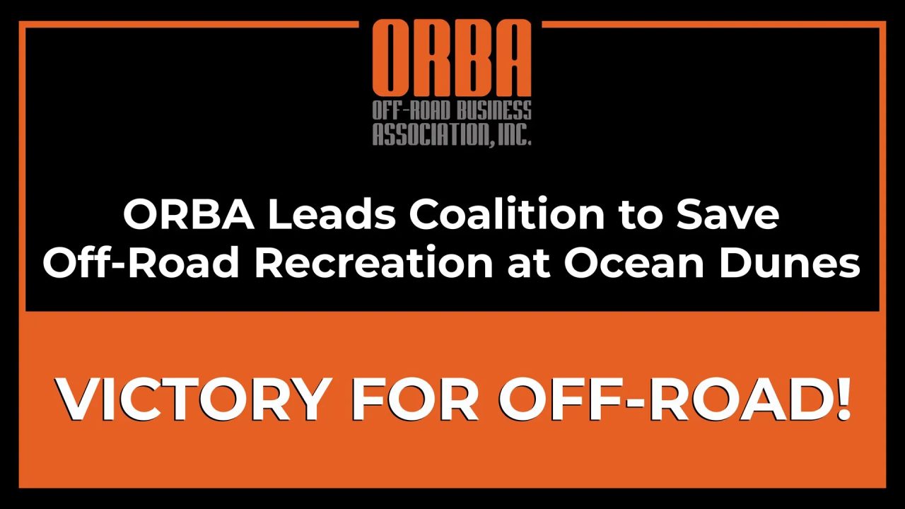 ORBA Leads coalition to save OHV at Oceano Dunes