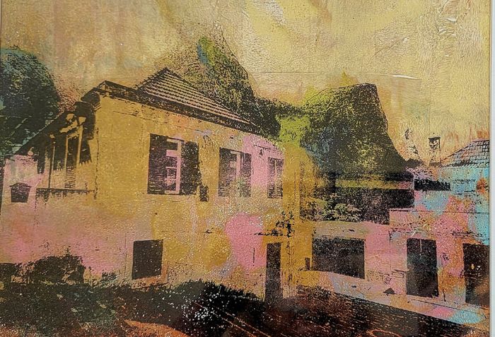 Image of gel print image transfer