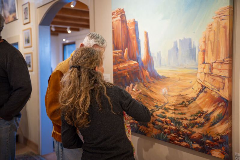 Artist Susie Alexander in conversation about a canyon piece
