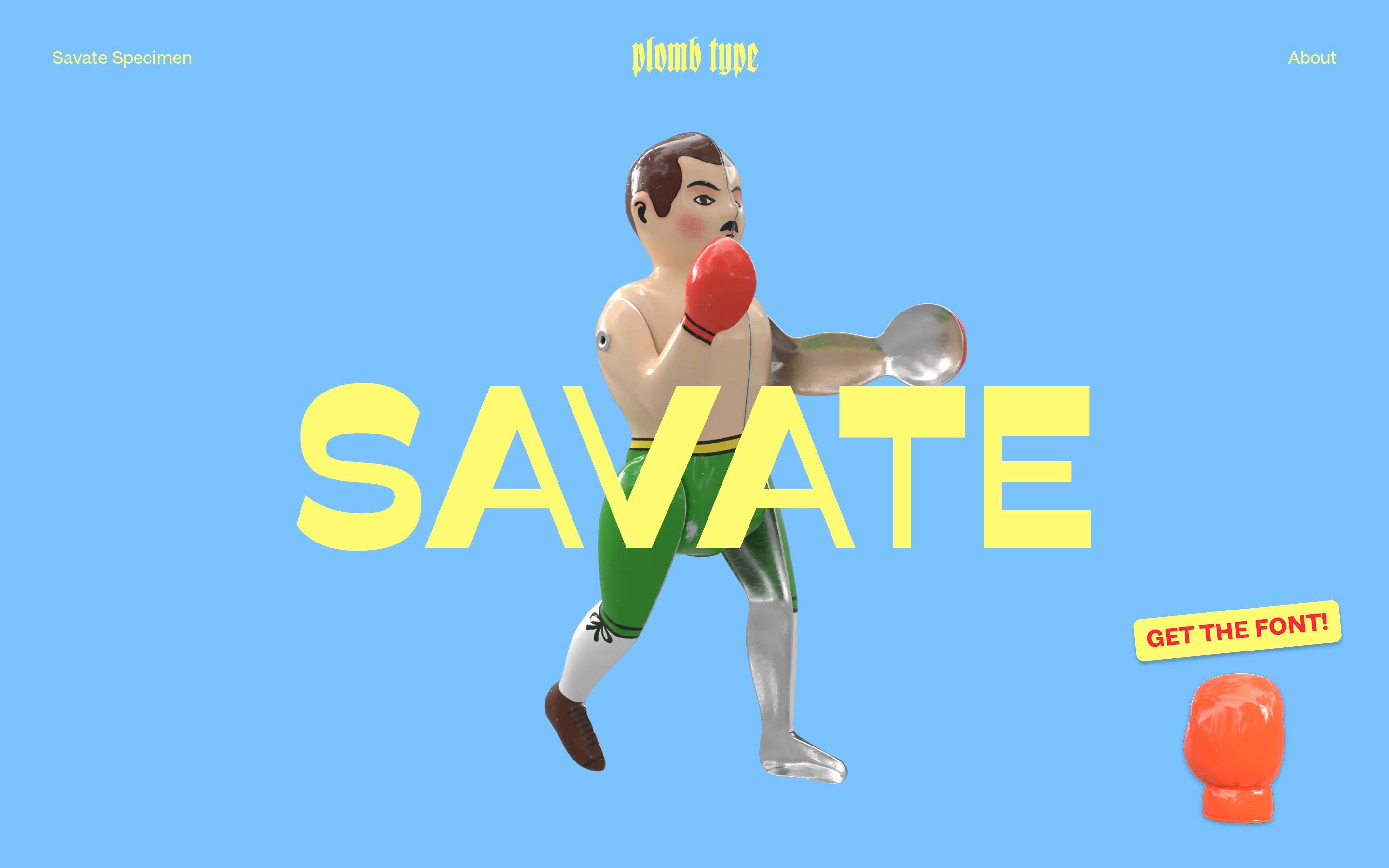 Savate Specimen — Plomb Type