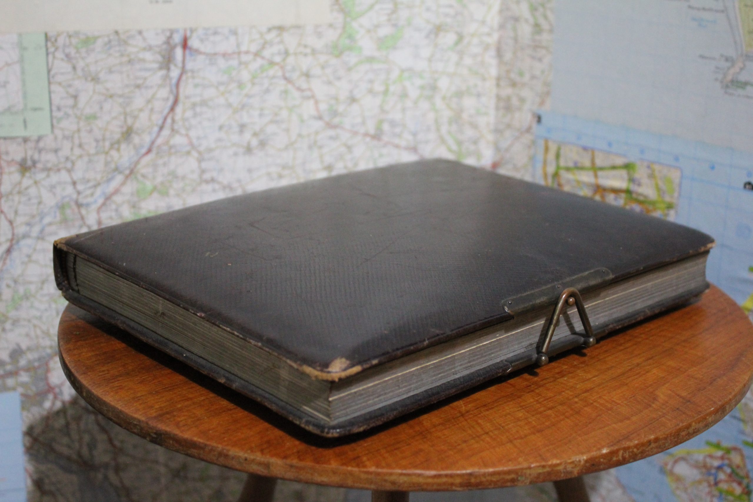 Antique Leather-Bound Photograph Album
