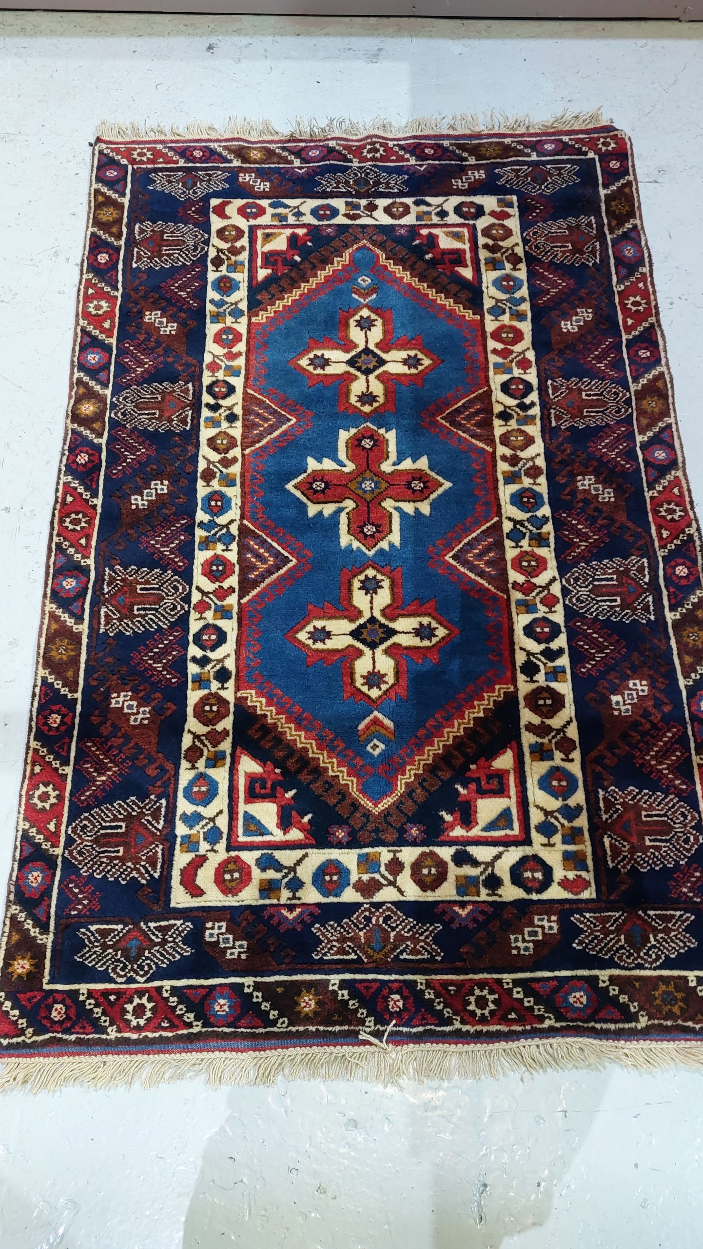 Turkish Dosemealti Hand Knotted Wool Rug