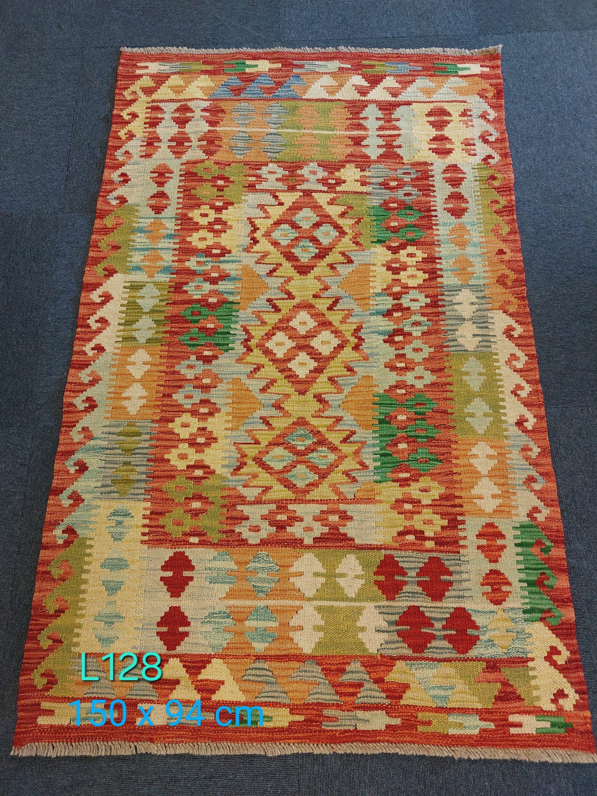 Pakistani Hand Woven Wool Kilim Rug
