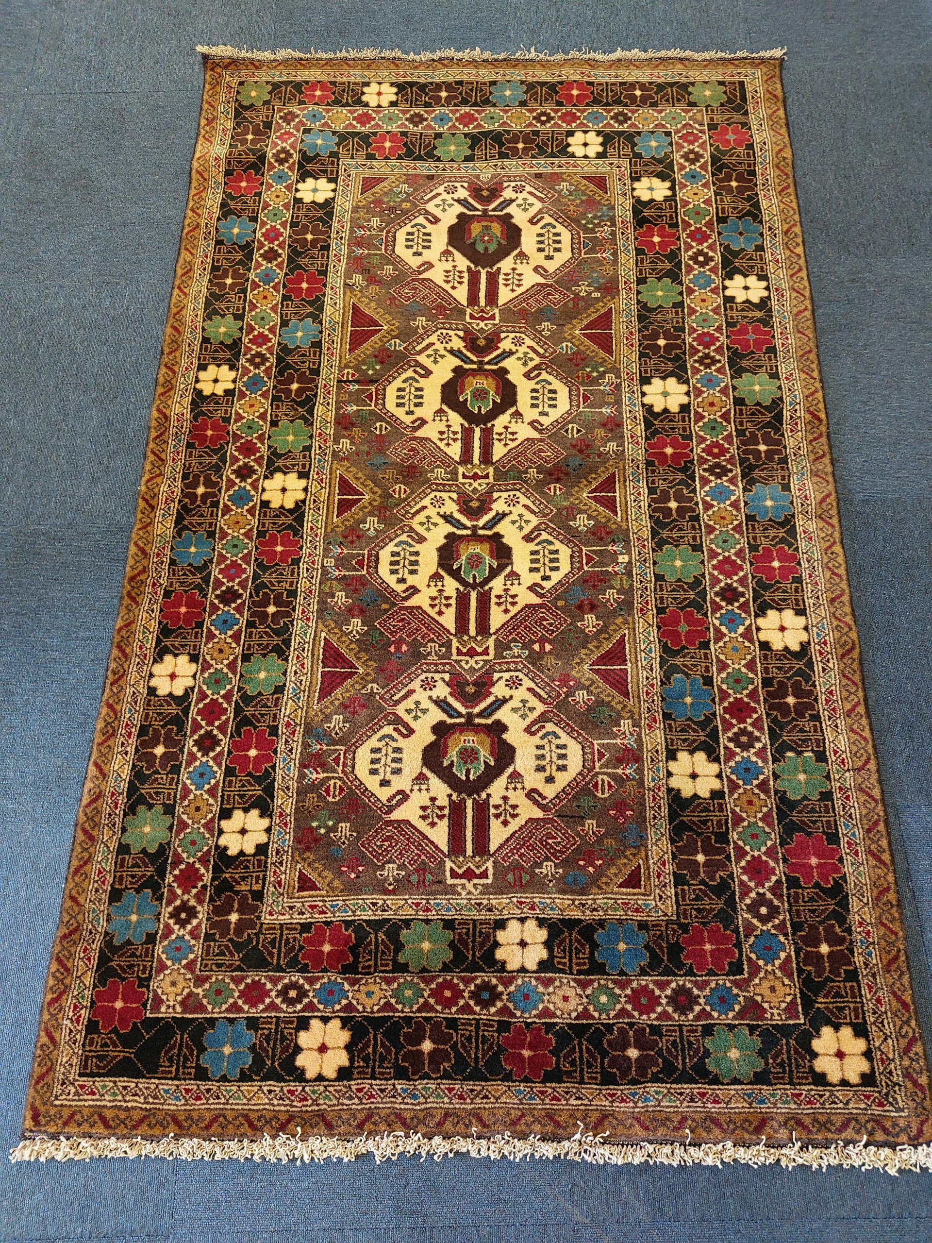 Afghan Tribal Hand Knotted Wool Rug