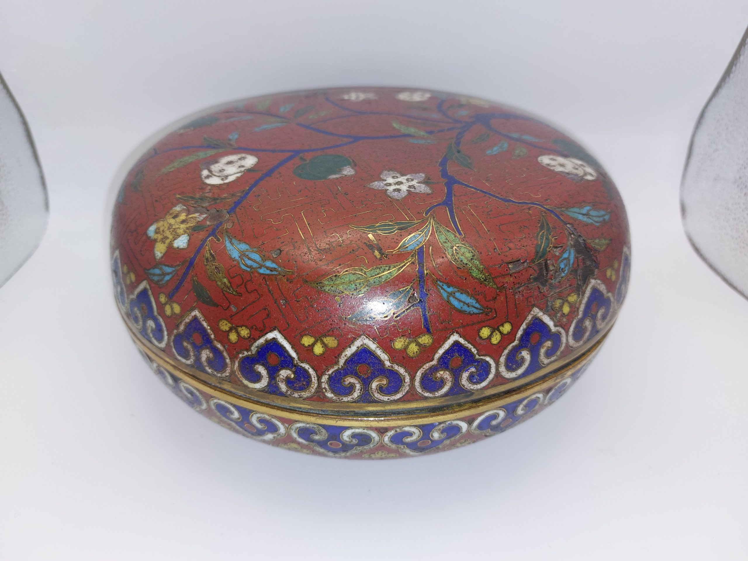 19th Century Chinese Cloisonne Bowl With Cover