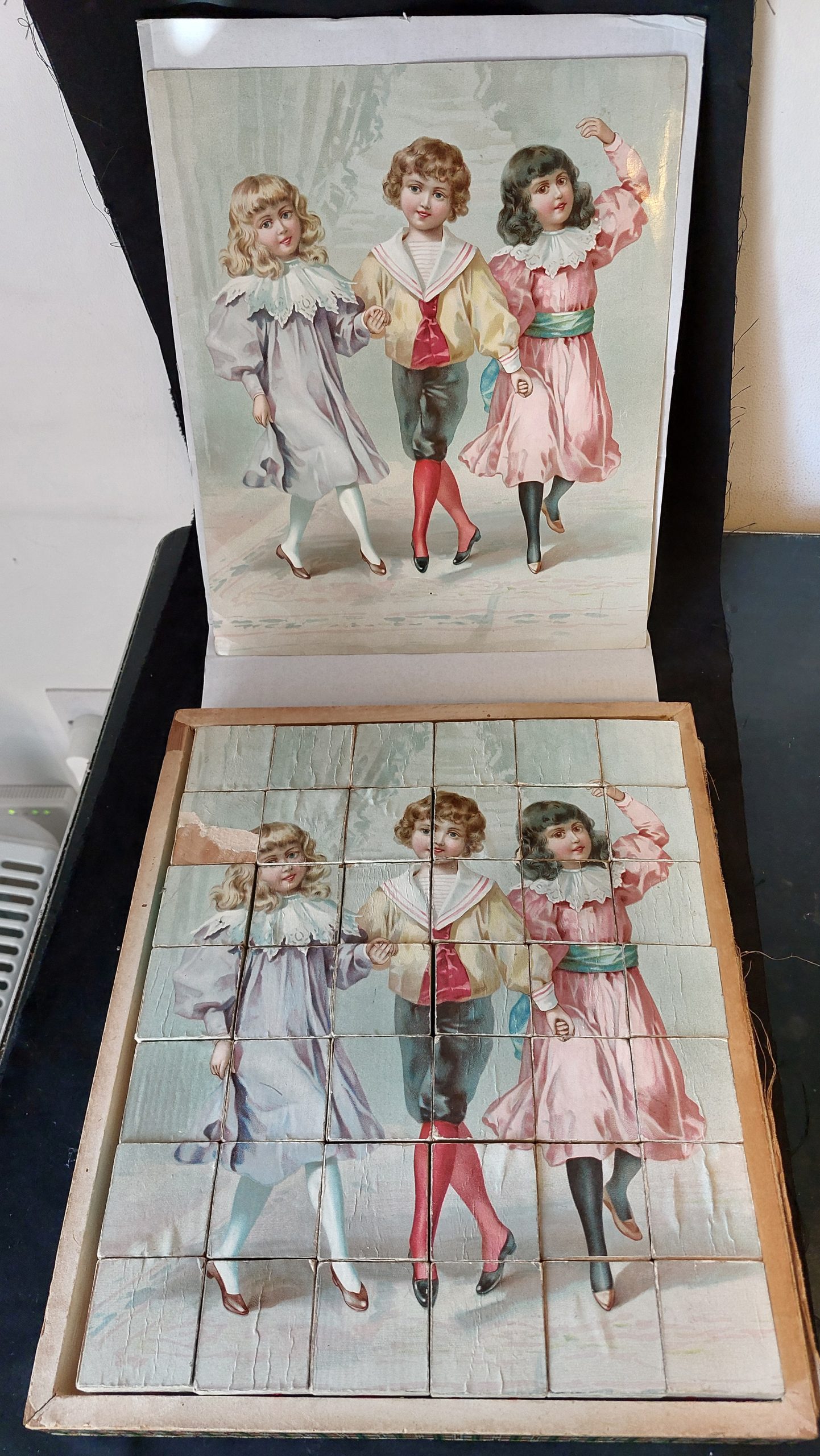 Victorian Children's Picture Block Puzzle
