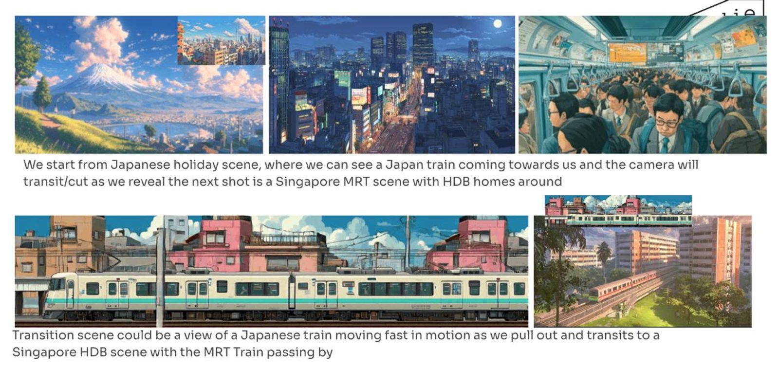 Japan to Singapore transit concept slide
