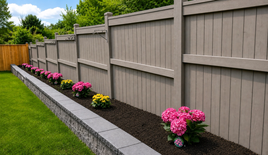 Privacy Fence & Garden Border