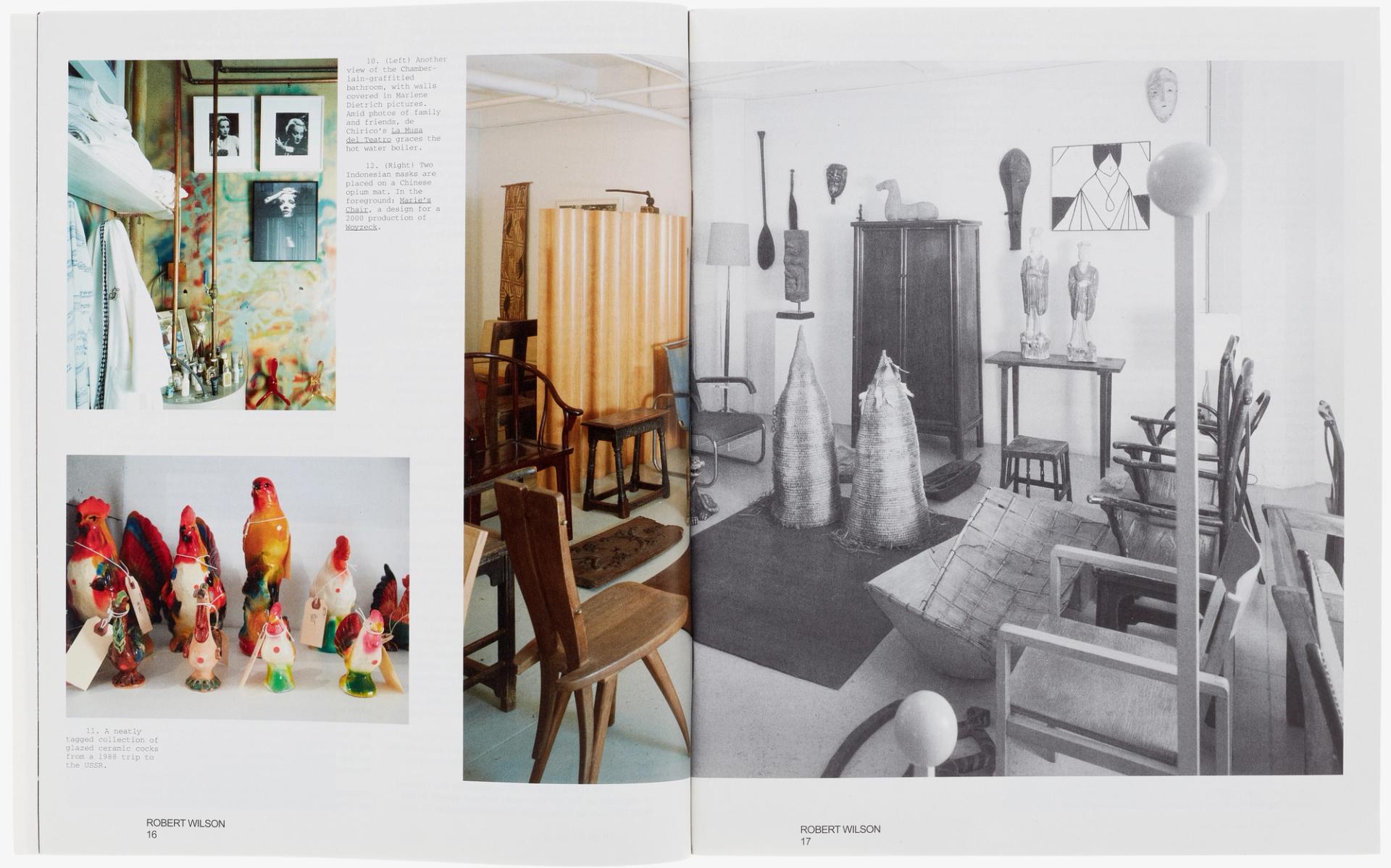 Spread featuring the home of director and playwright Robert Wilson (Ep. 96) interviewed by Horacio Silva for PIN–UP Issue 3 (2007/2008). (Photo: Todd Eberle/Courtesy PIN–UP)