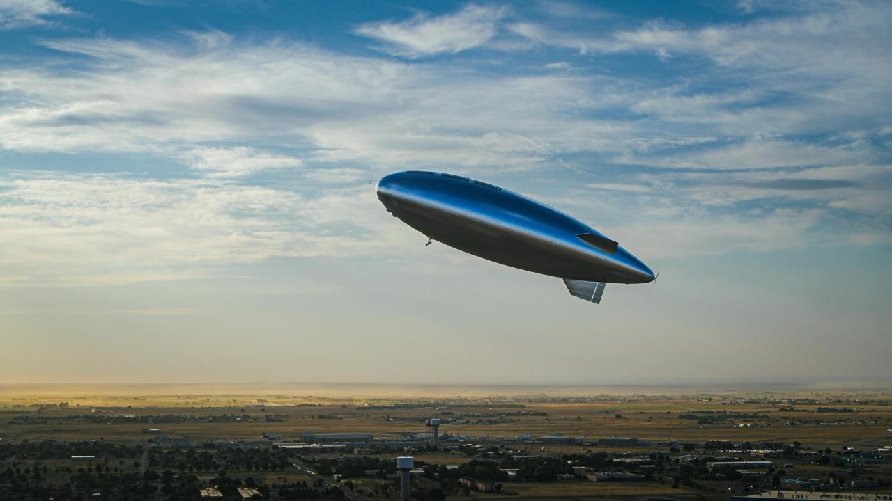 A Sceye HAPS mid-flight. (Courtesy Sceye)