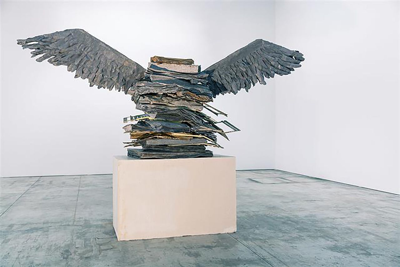 The sculpture “The Language of the Birds” by Anselm Kiefer