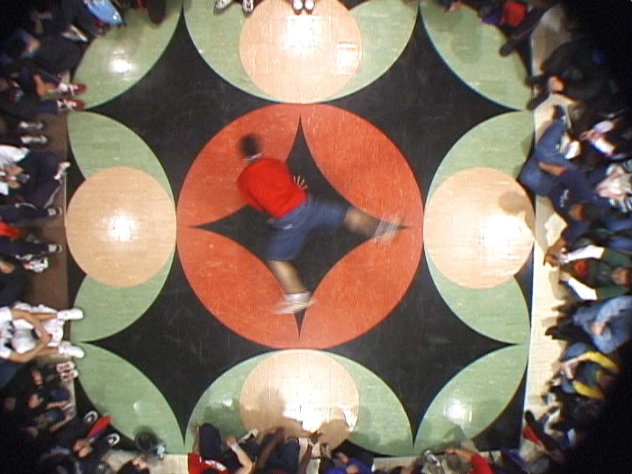 Installation view of “Mandala of the B-Bodhisattva” (2000) by Biggers at Bronx Community College in New York. (Courtesy the artist and Studio Sanford Biggers)