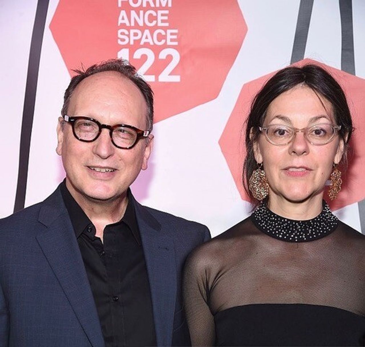 Parson and Lazar at the Performance Space 122 (now Performance Space) gala in New York City in 2016. (Courtesy Annie-B Parson)