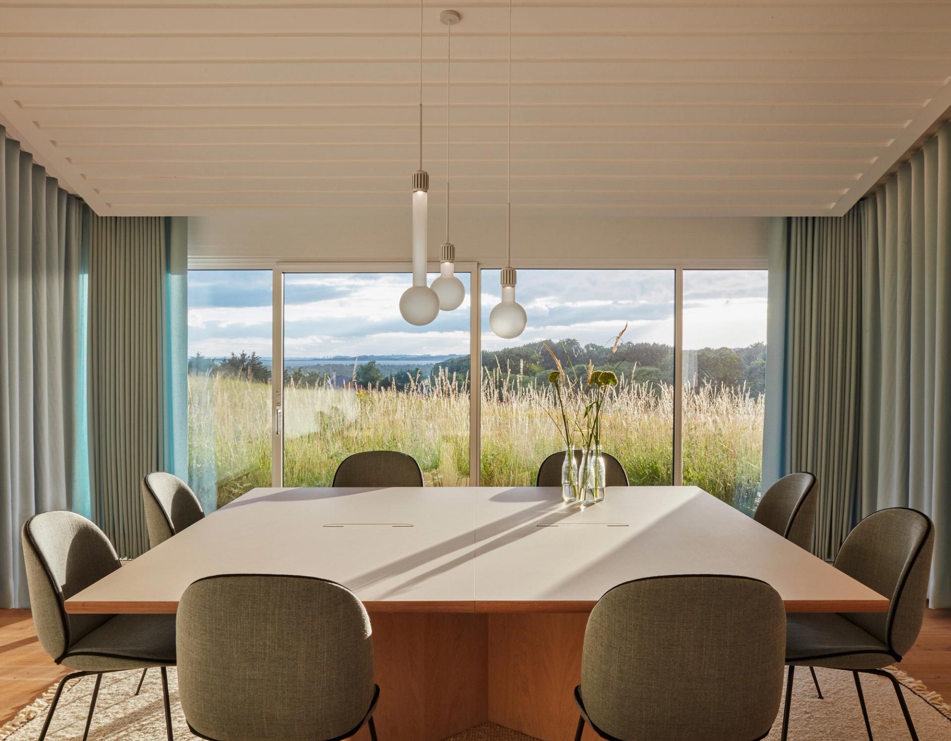 Kvadrat’s headquarters in Ebeltoft, Denmark. (Courtesy Kvadrat)