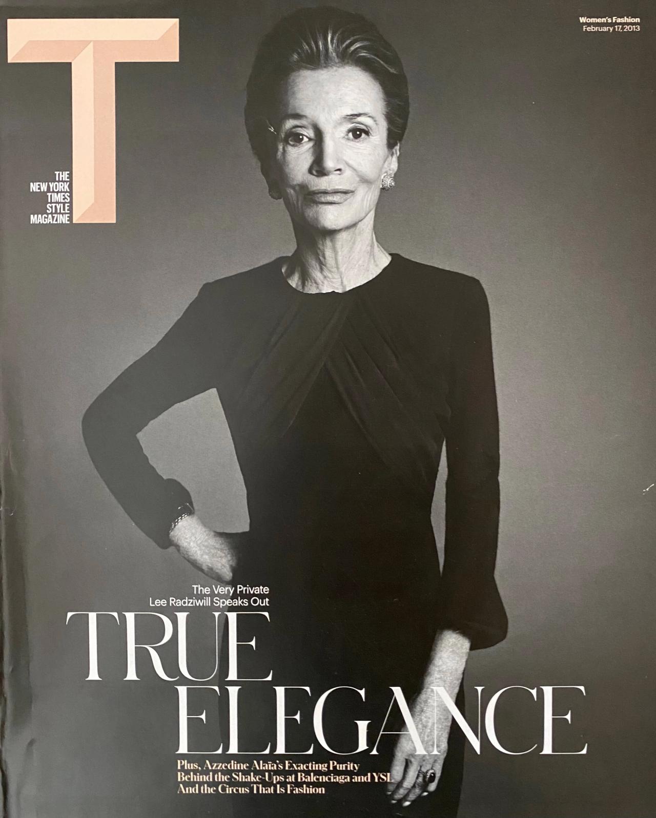 Cover of T magazine‘s Feb. 17, 2013, issue. (Courtesy Deborah Needleman)