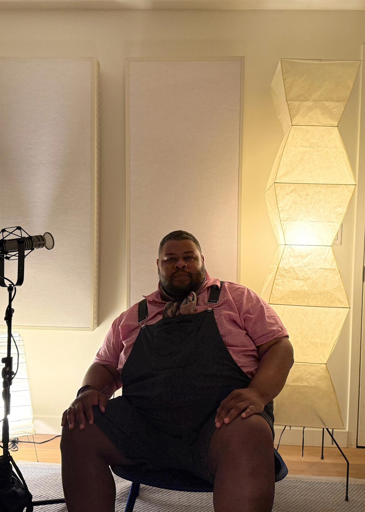 Michael W. Twitty in the Time Sensitive studio in Brooklyn. (Photo: Spencer Bailey)