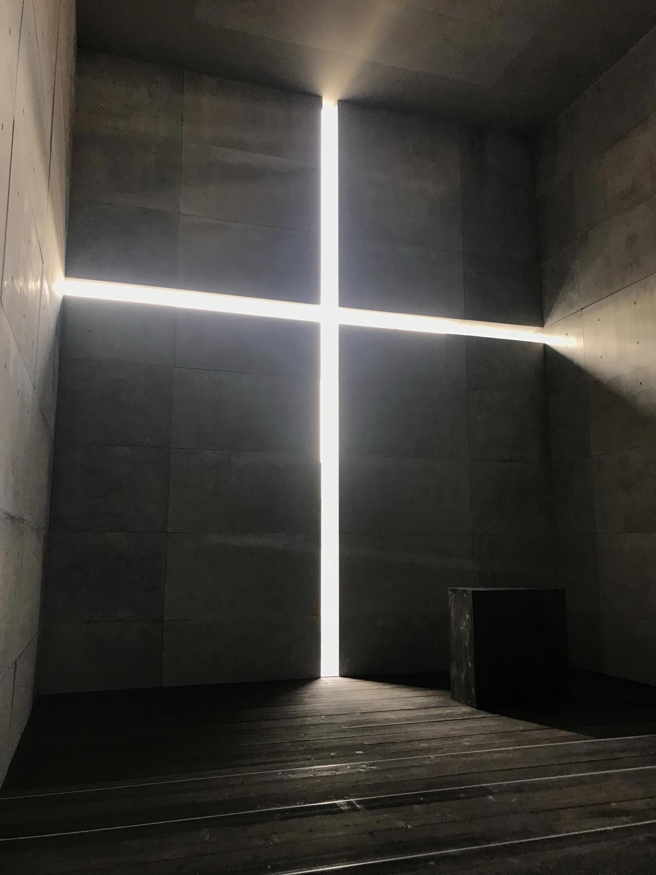 A photo taken by Adelman of Tadao Ando’s Church of the Light (1989) during a trip to Japan. (Courtesy Lindsey Adelman)