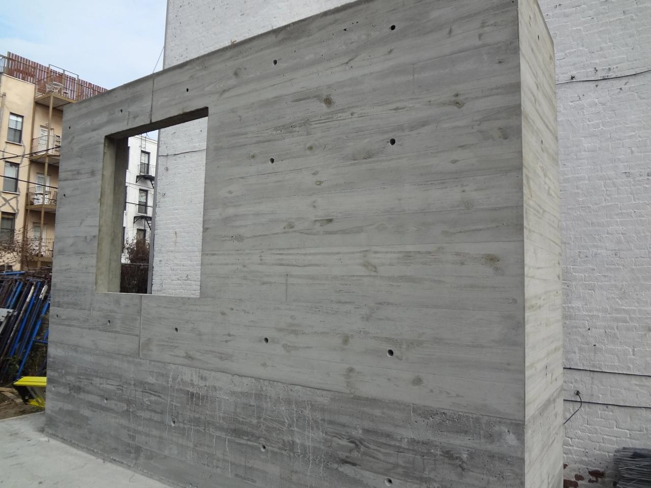 Material mockup at David Zwirner’s 20th Street gallery. (Courtesy Selldorf Architects)