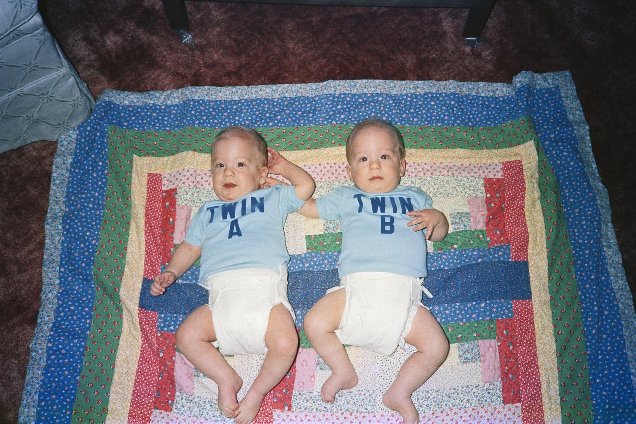 Spencer (left) and Trent (right) as babies.