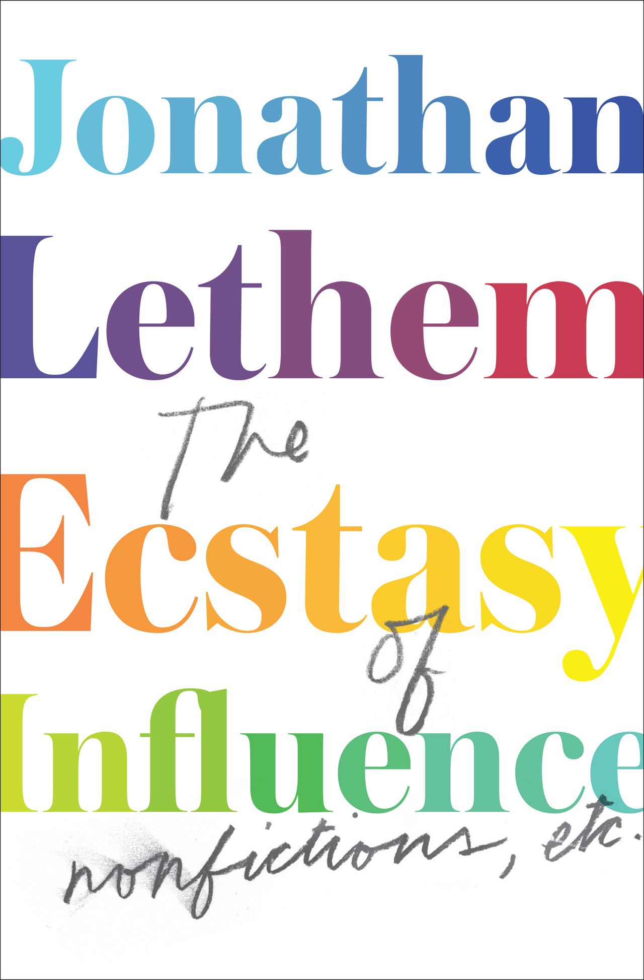 Cover of The Ecstasy of Influence (2012) by Lethem. (Courtesy Knopf Doubleday)