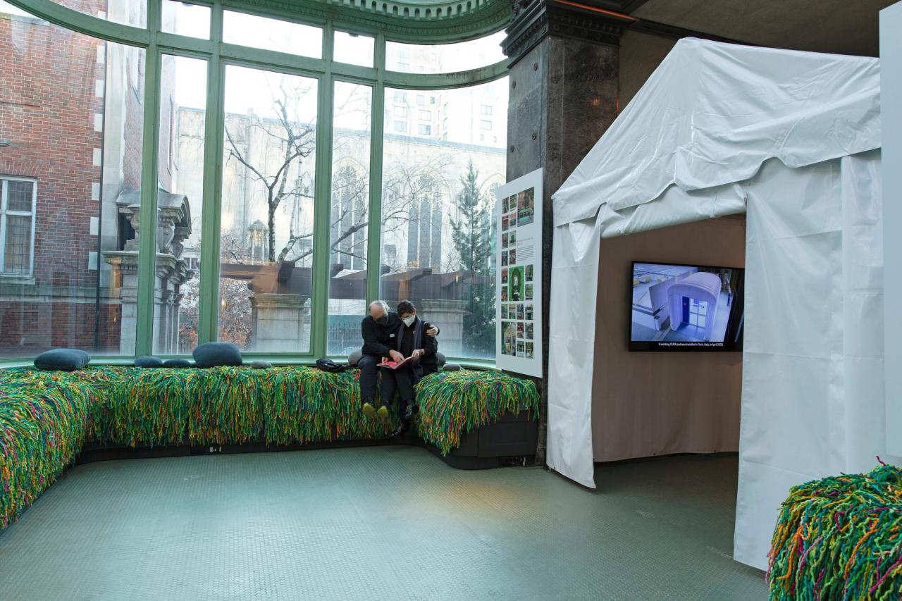 MASS Design Group’s “Design and Healing: Creative Responses to Epidemics” at Cooper Hewitt, Smithsonian Design Museum. (Courtesy Cooper Hewitt, Smithsonian Design Museum)