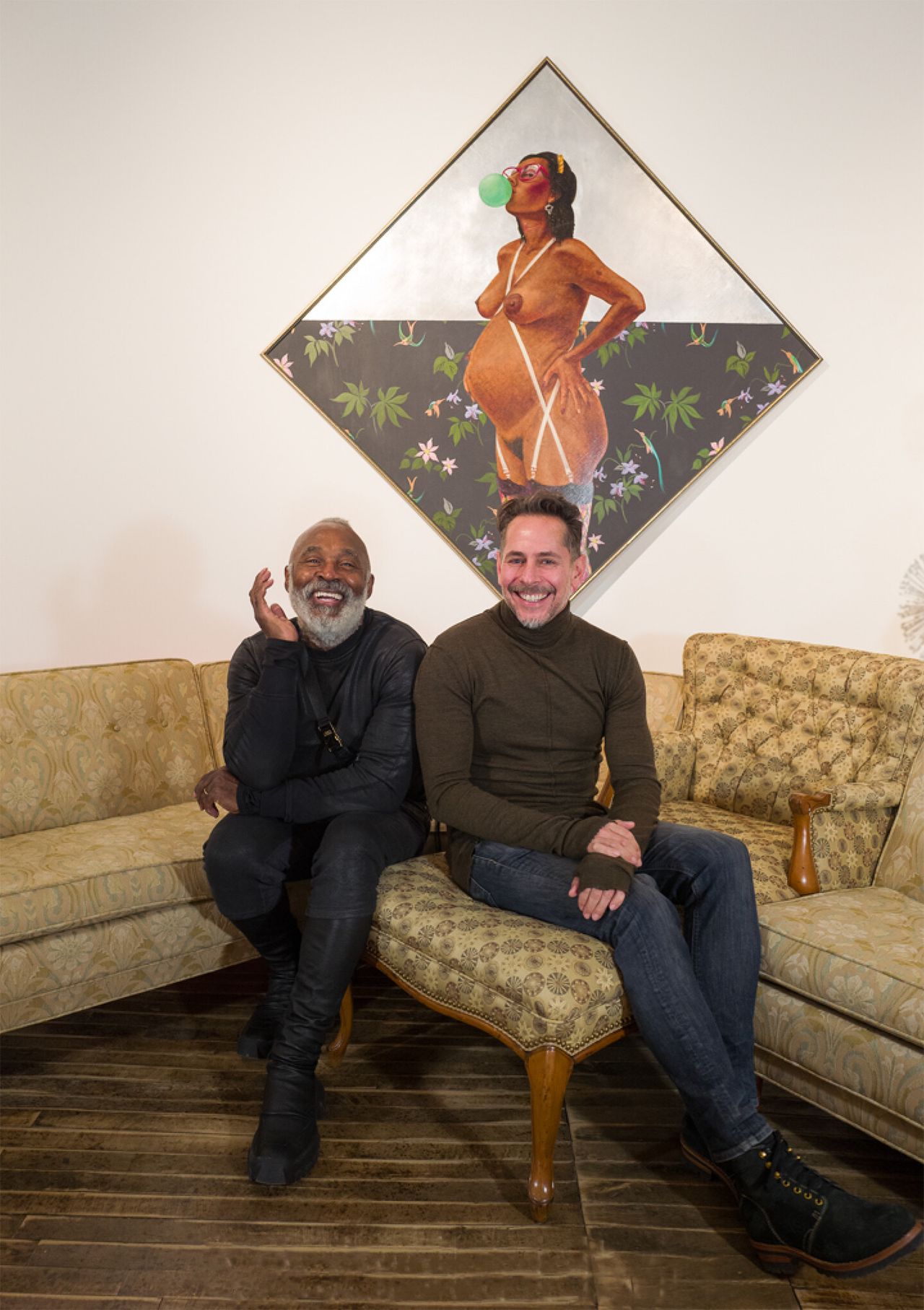 Cave and his professional and personal partner, Bob Faust. (Photo: Michelle Litvin Studio. Courtesy Jack Shainman Gallery)