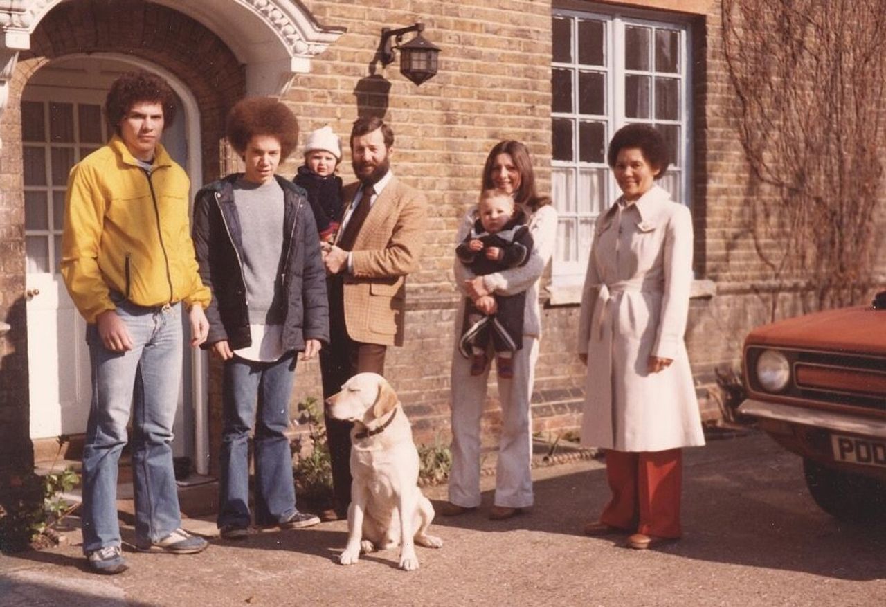 Gladwell (second from left) as a teenager with his family. (Courtesy Malcolm Gladwell)