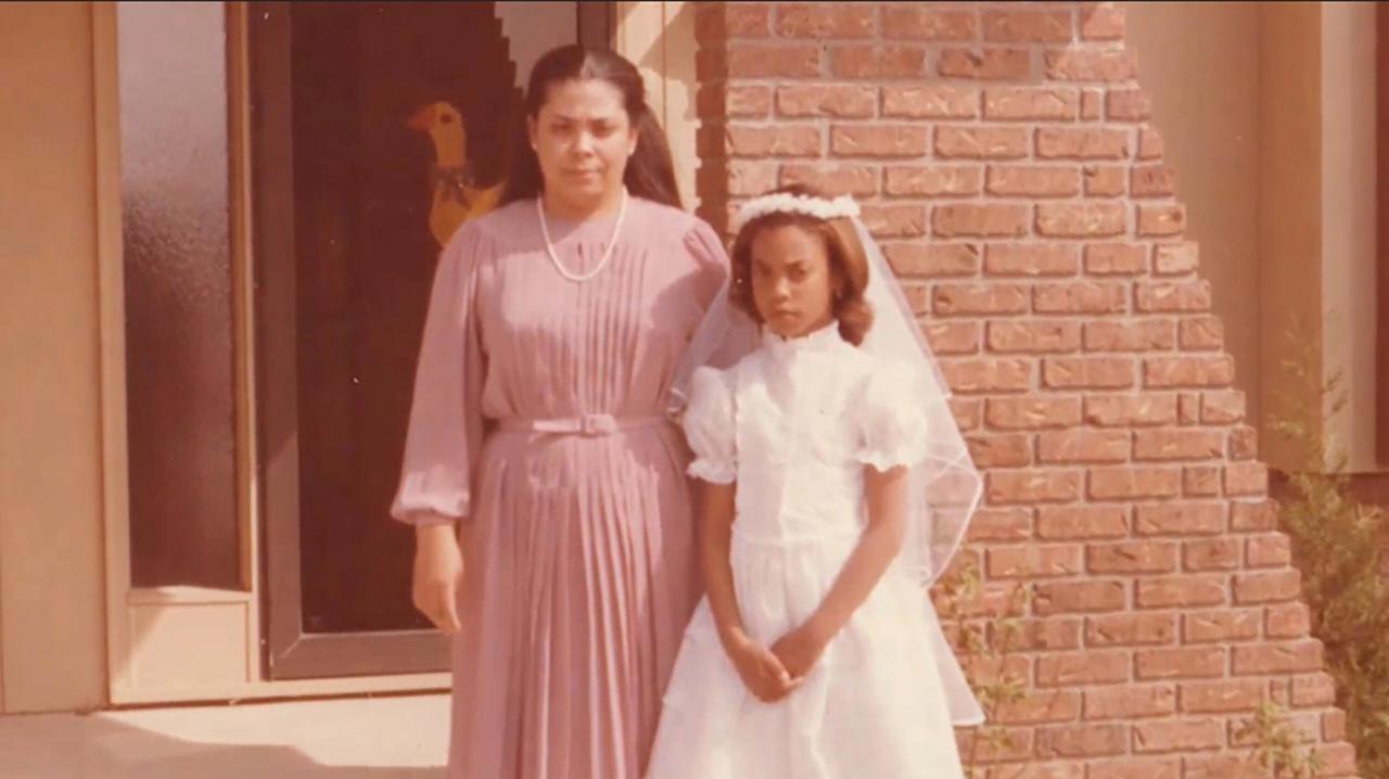 Gay (right) and her mother (left) at her first Communion. (Courtesy Roxane Gay)