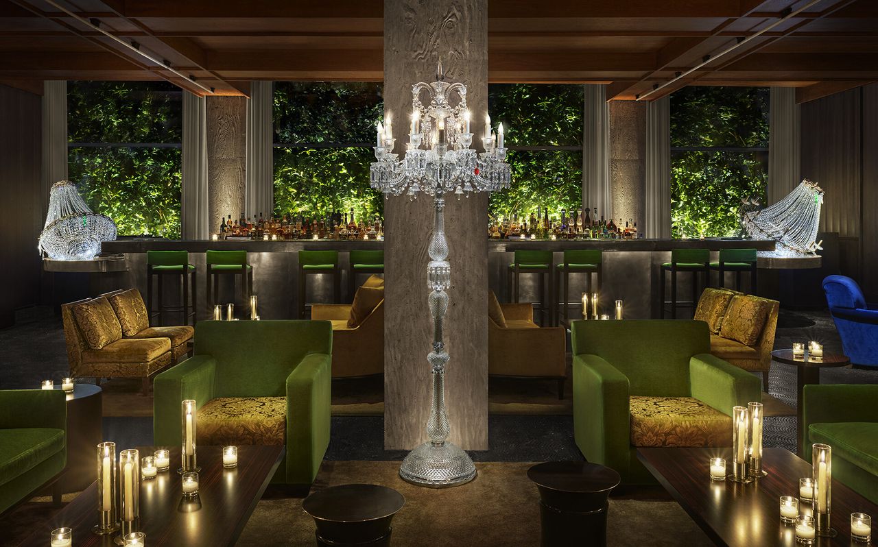View of Bar Chrystie at the Public hotel in New York City. (Courtesy Ian Schrager Company)