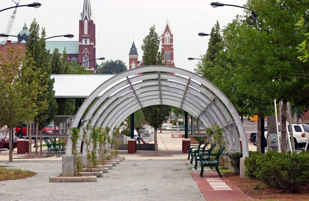 View of Hood’s Macon Yards design in Macon, Georgia. (Courtesy Walter Hood)