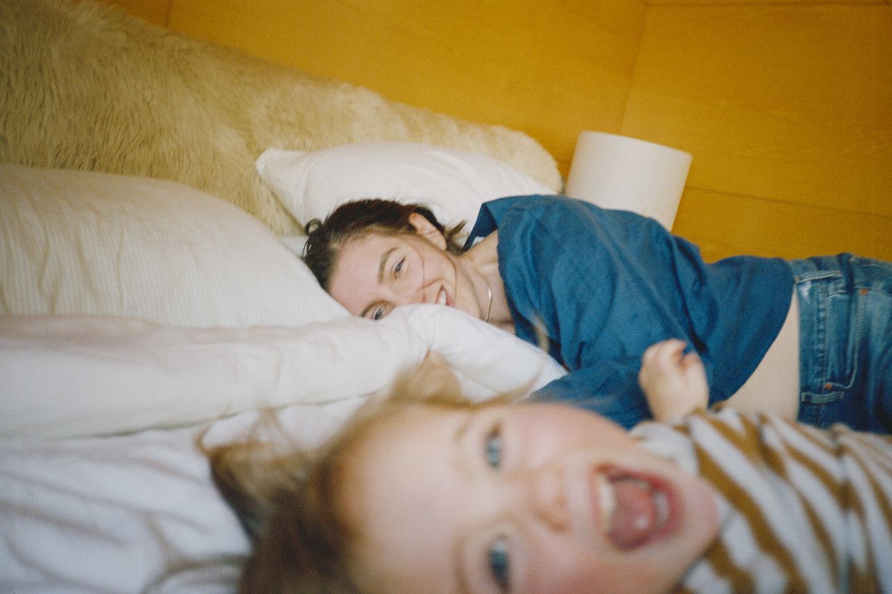 Bailey’s wife, Emma, and their son, Bennett, in his ongoing series “Son Pictures.” (Courtesy Trent Davis Bailey)