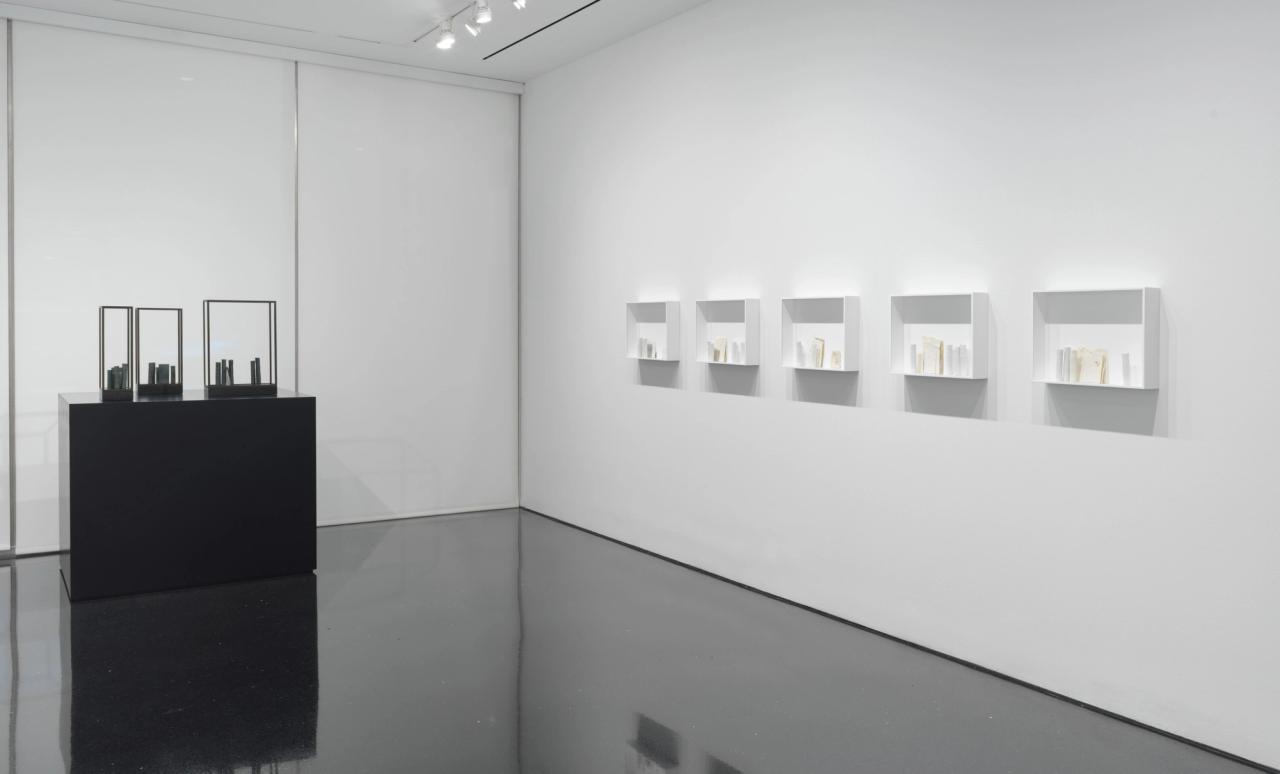 Installation view of de Waal and Sally Mann’s joint exhibition “to light, and then return” (2023) at Gagosian in New York. (© Edmund de Waal. Photo: Rob McKeever. Courtesy Gagosian)