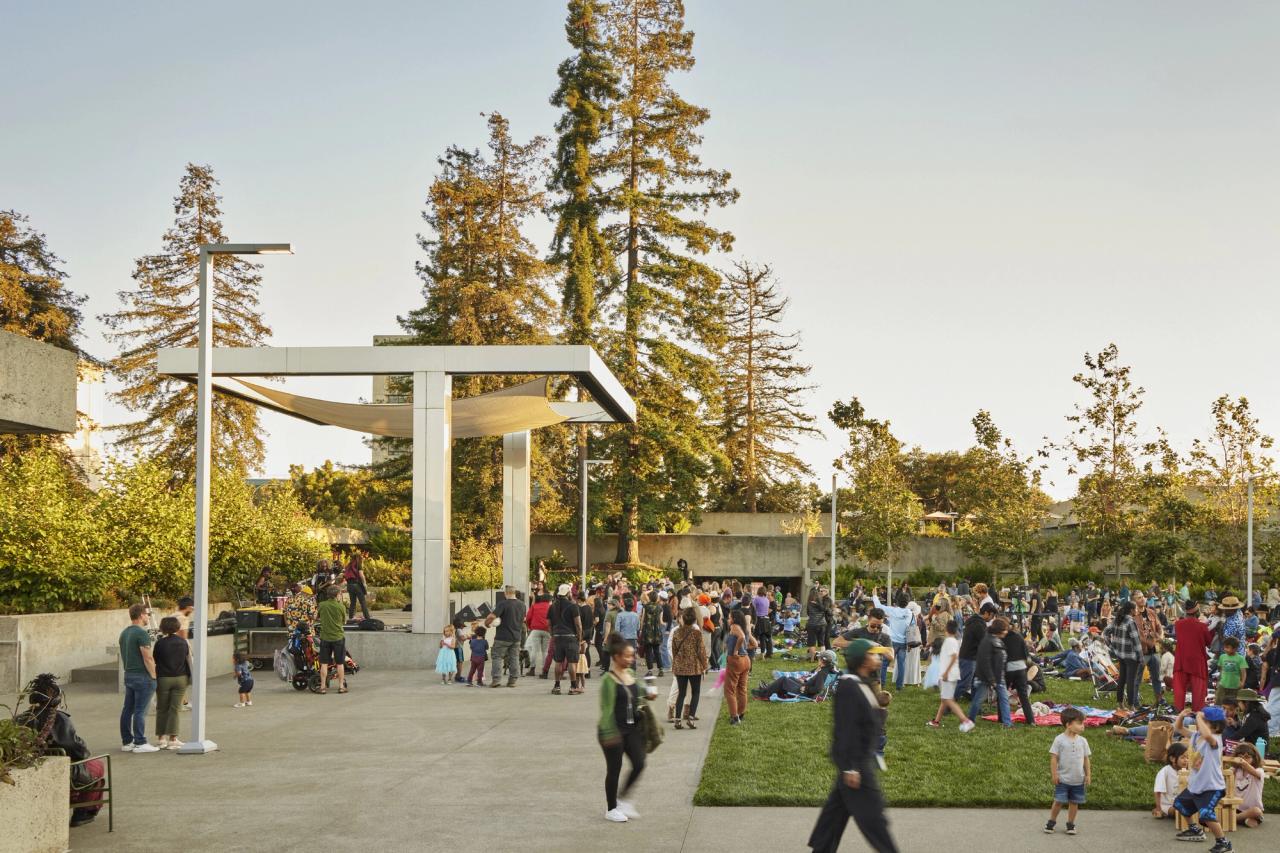 View of the Oakland Museum of California (OMCA) gardens, designed by Hood Design Studio. (Courtesy Walter Hood)