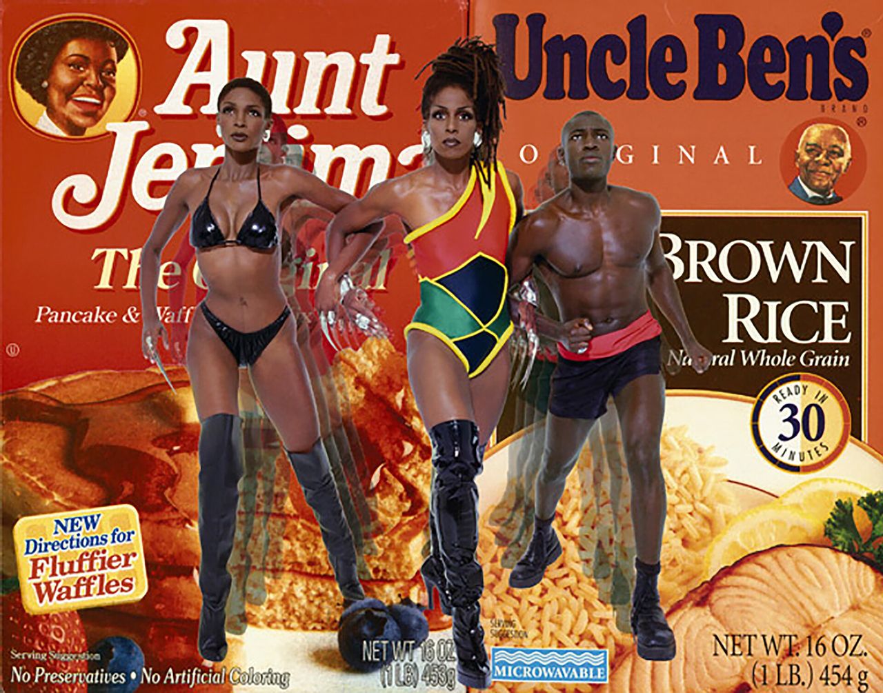 “Liberation of Aunt Jemima & Uncle B” (1998) in Renee Cox’s series Raje