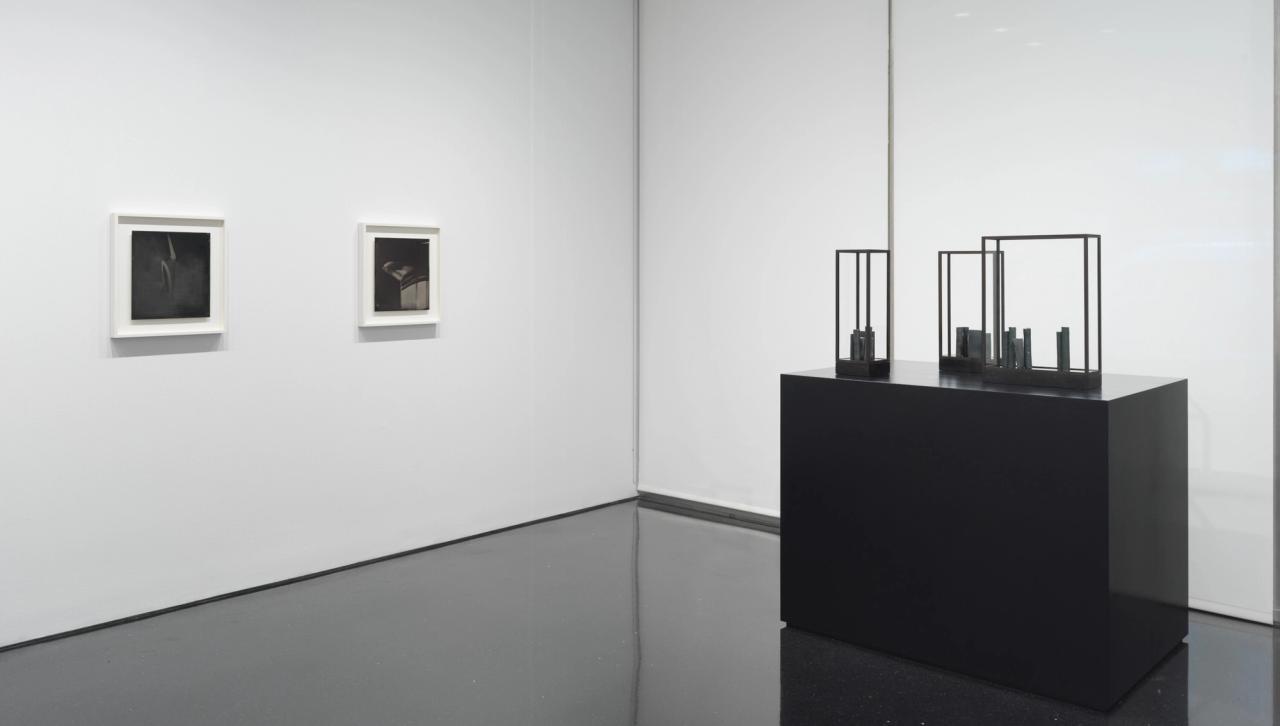 Installation view of de Waal and Sally Mann’s joint exhibition “to light, and then return” (2023) at Gagosian in New York. (© Sally Mann, © Edmund de Waal. Photo: Rob McKeever. Courtesy Gagosian)