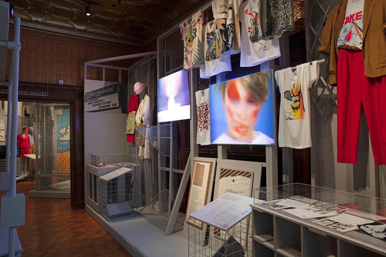 Installation images of the Cooper Hewitt exhibition “Willi Smith: Street Couture” (2020). (Courtesy Cooper Hewitt)