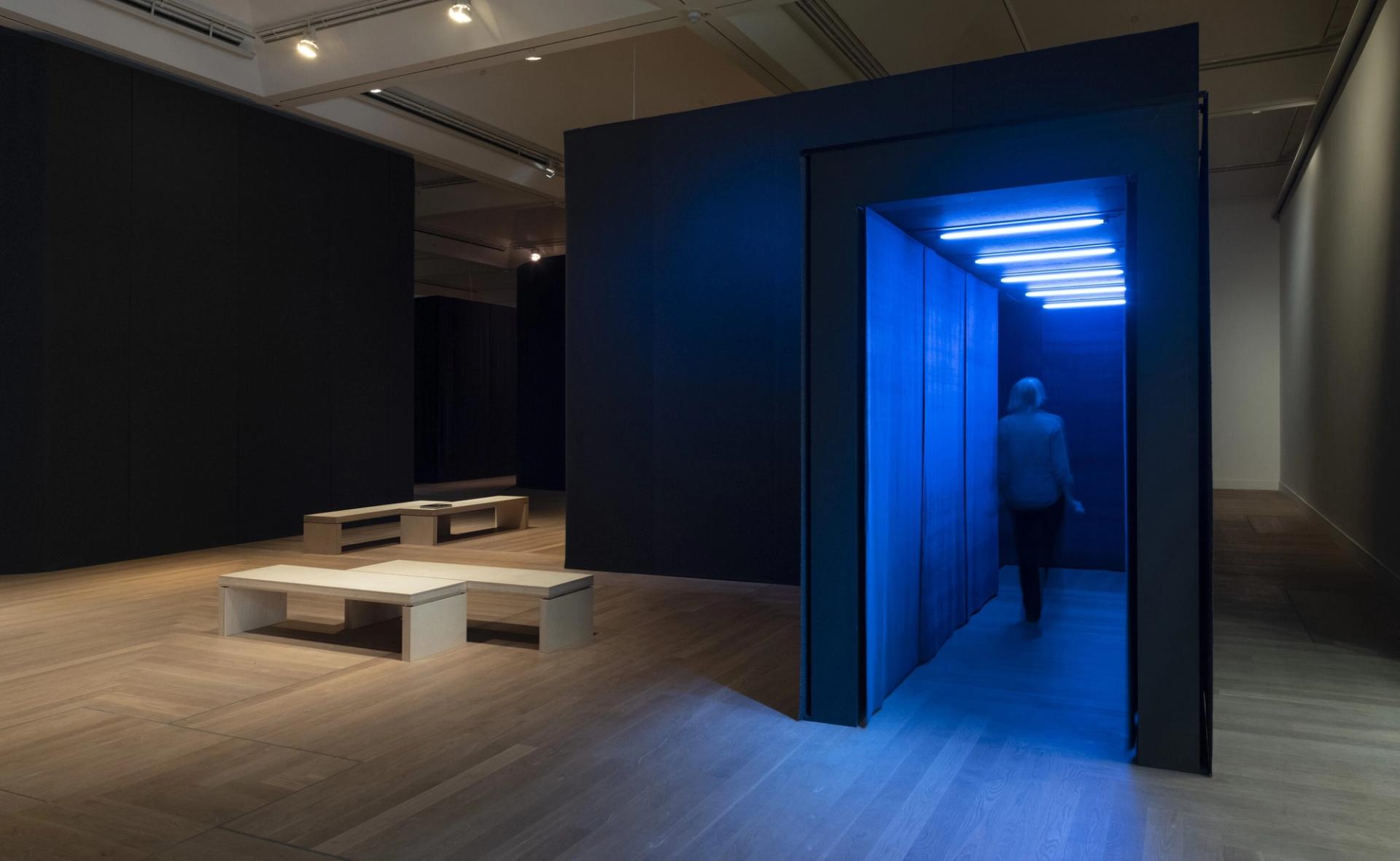 View of Nan Goldin’s exhibition “This Will Not End Well” (2022) in collaboration with Kvadrat at the Moderna Museet in Stockholm. (Photo: Åsa Lundén. Courtesy Kvadrat)