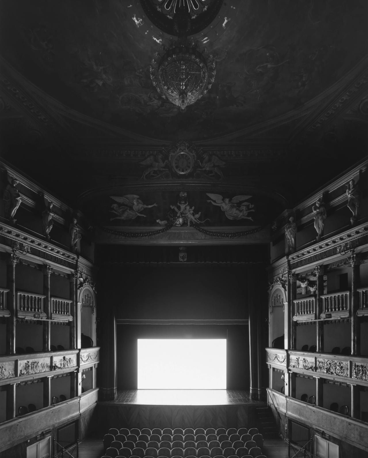 “Teatro Comunale Masini_Faenza, 2015, Le Notti di Cabiria (Screen side)” (2015) by Sugimoto. (Courtesy Hiroshi Sugimoto)