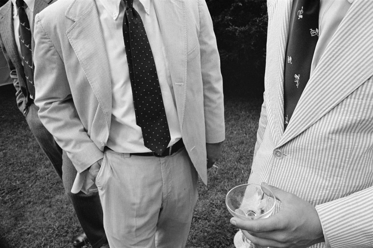 “The Suits” (1977) by Tina Barney. (Courtesy the artist and Kasmin, New York)