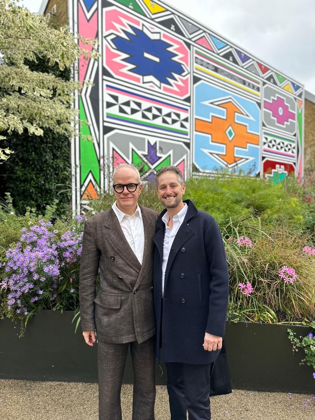 Hans Ulrich Obrist, left, with Horowitz. (Courtesy Noah Horowitz)