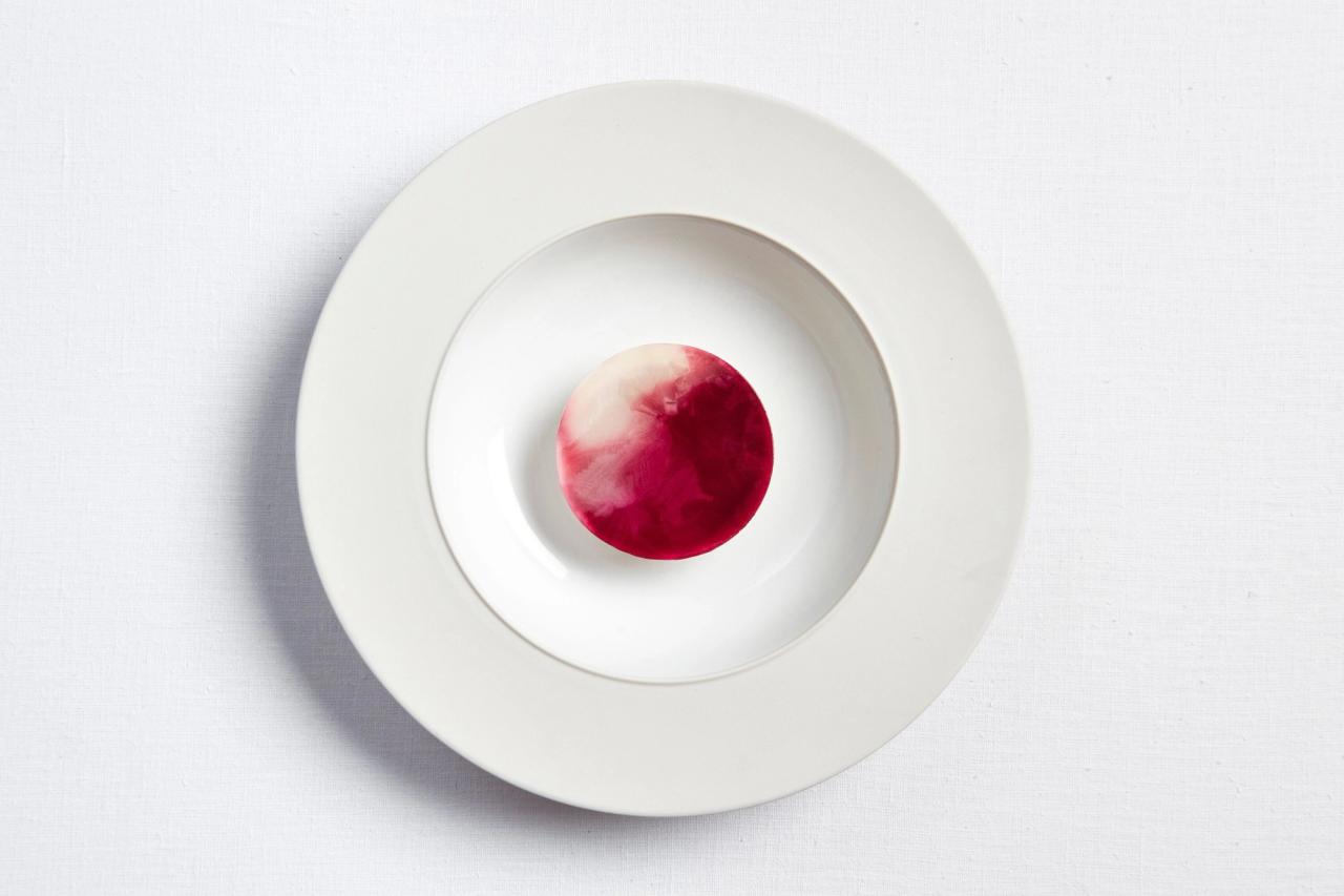 “Blueberry with Elderflower and Vanilla” from Eleven Madison Park’s summer tasting menu.(Courtesy Daniel Humm)