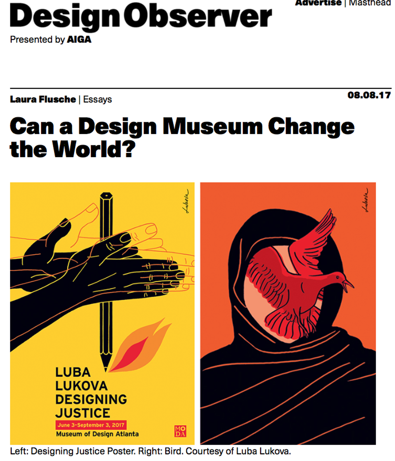 A screenshot of the Design Observer website in 2017. (Courtesy Design Observer)