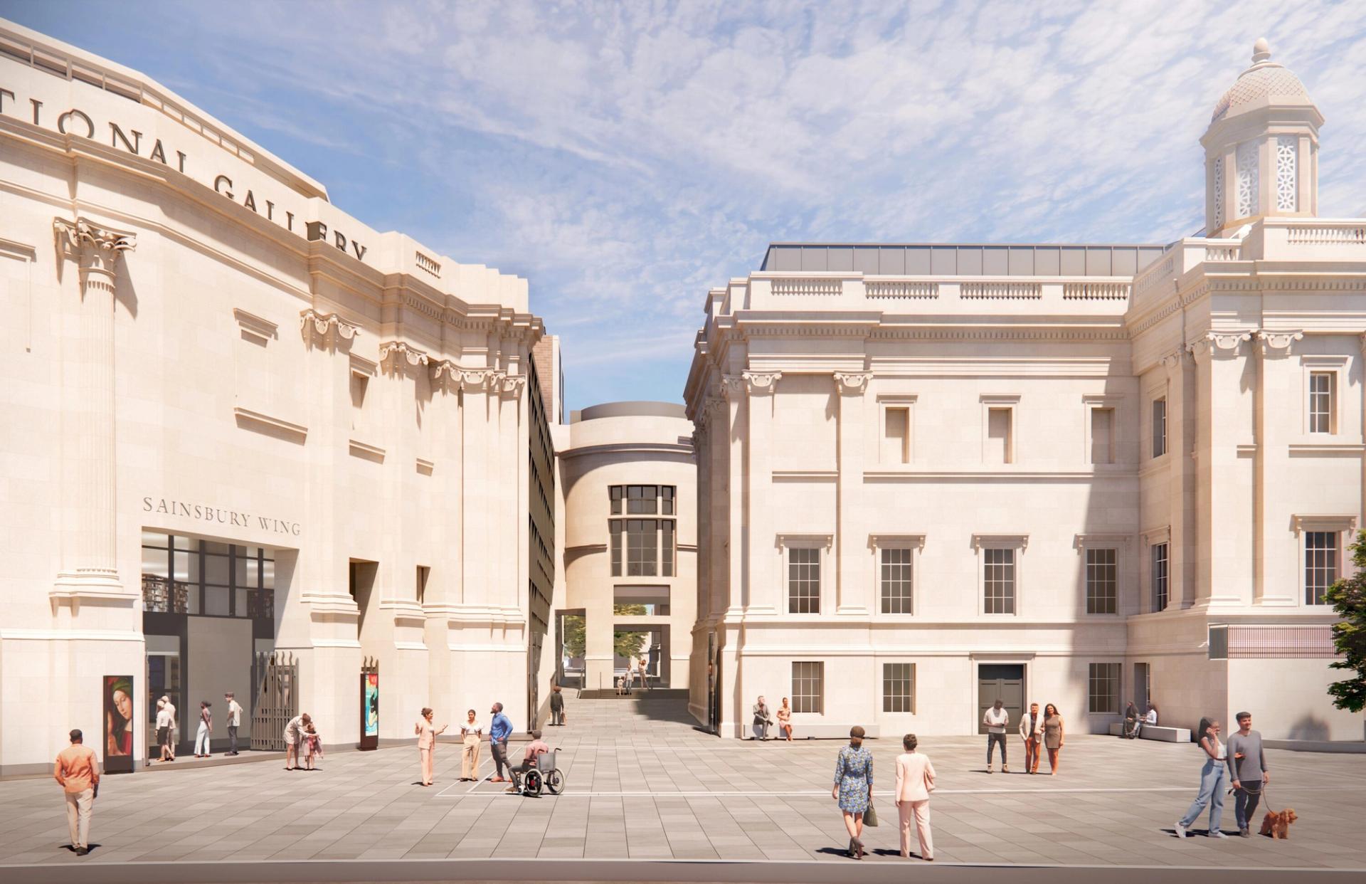 Rendering of Selldorf Architects’ design for the National Gallery, London. (Courtesy Selldorf Architects)