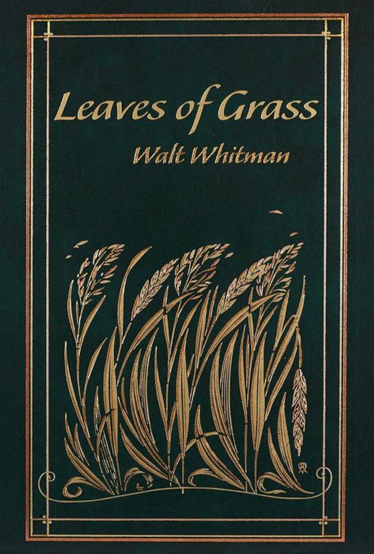 Cover of Walt Whitman’s Leaves of Grass (1855). (Courtesy Canterbury Classics)
