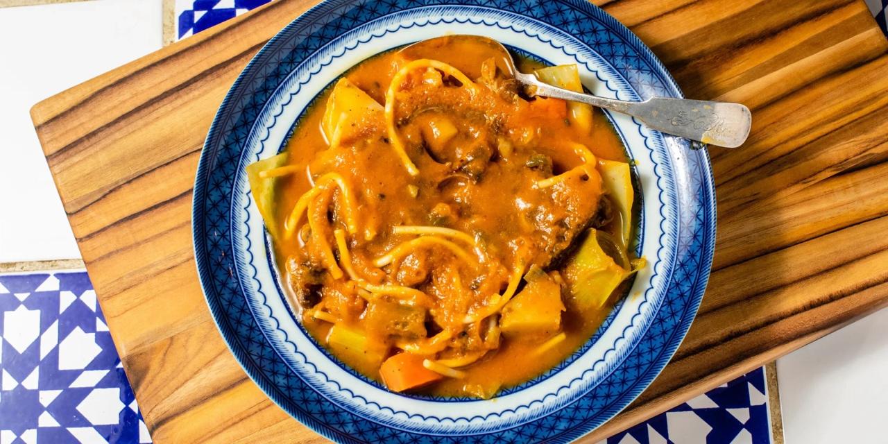 Soup joumou (Haitian squash soup) made by Harris. (Courtesy The Today Show)