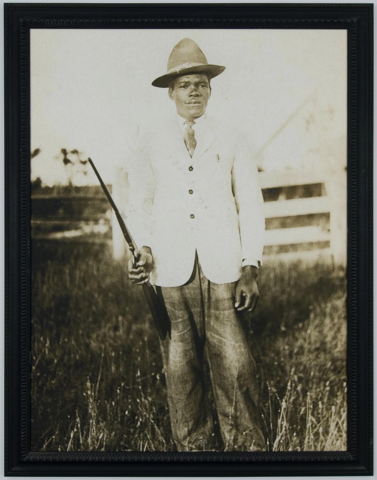 One of the postcards Thomas presented at his joint show “Digging Deeper” (2009) at the Amistad Collection at the Wadsworth Atheneum Museum of Art. (Courtesy the artist)