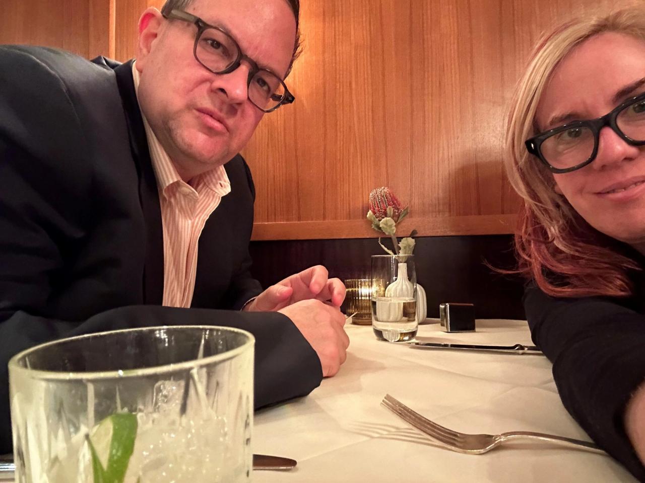 Jong-Fast with her husband, Matthew Greenfield. (Courtesy Molly Jong-Fast)