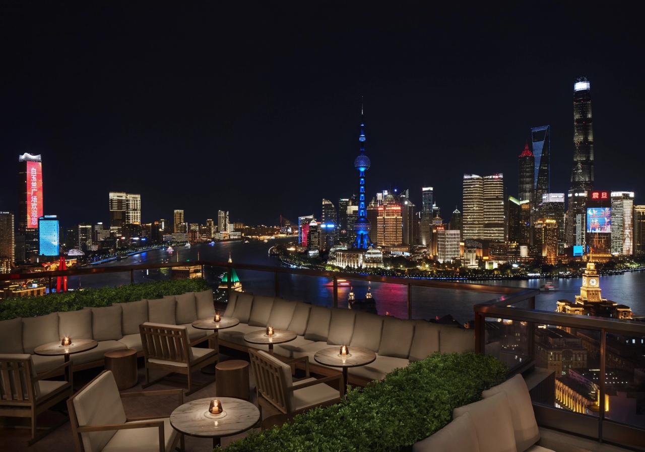 View from the rooftop of the Shanghai Edition in China. (Photo: Nikolas Koenig. Courtesy Edition Hotels)