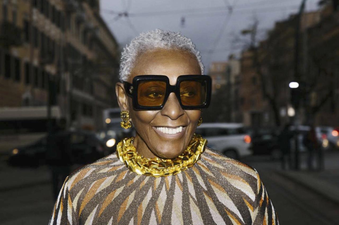 An image of Hardison from the Gucci pre-fall 2020 lookbook. (Photo: Bruce Gilden. Courtesy Bethann Hardison)